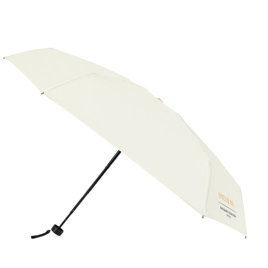 Elements Cream 39" Recycled Manual Mini Folding Umbrella