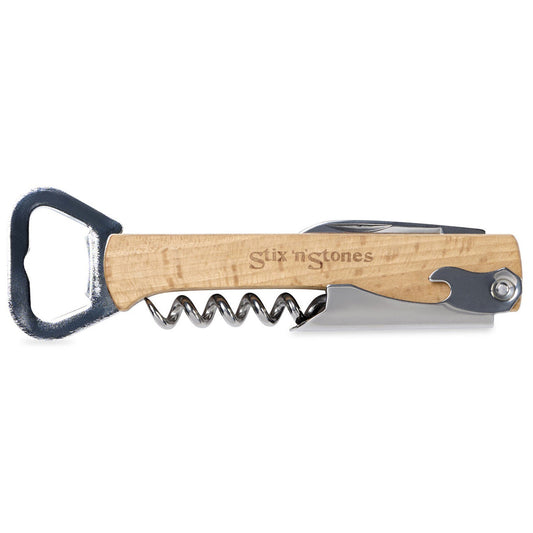 Gemline Wood 4-in-1 Wine & Bottle Opener