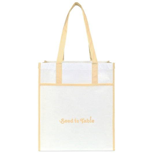Gemline Oatmeal Harlow Laminated Recycled Shopper