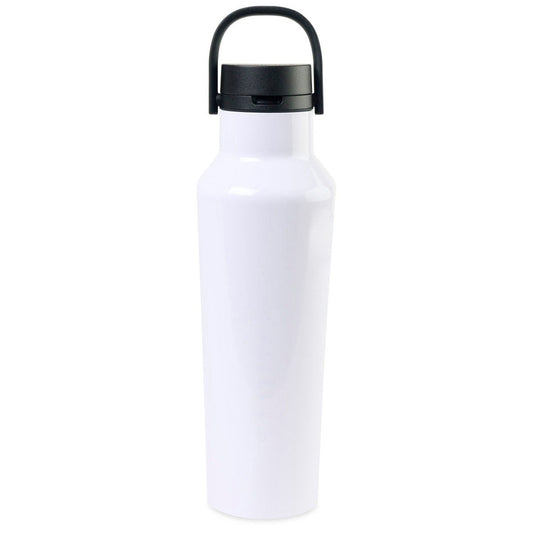 48-Hour CORKCICLE White Sport Canteen - 20 Oz.
