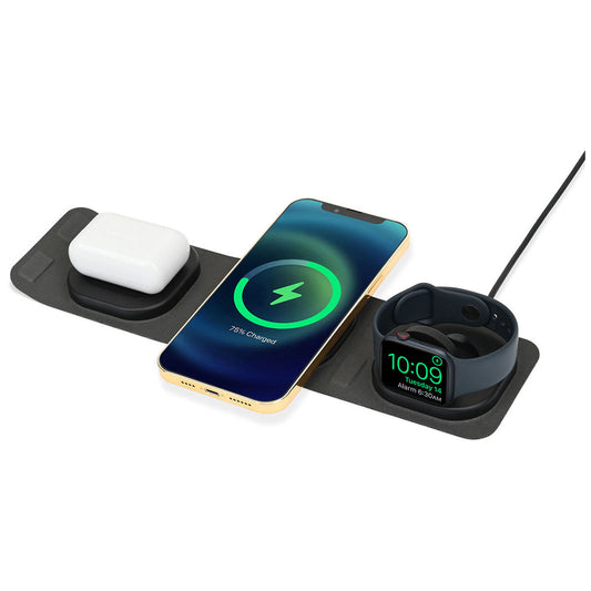 Gemline Charcoal Heather Newton Foldable Compact Wireless Charger