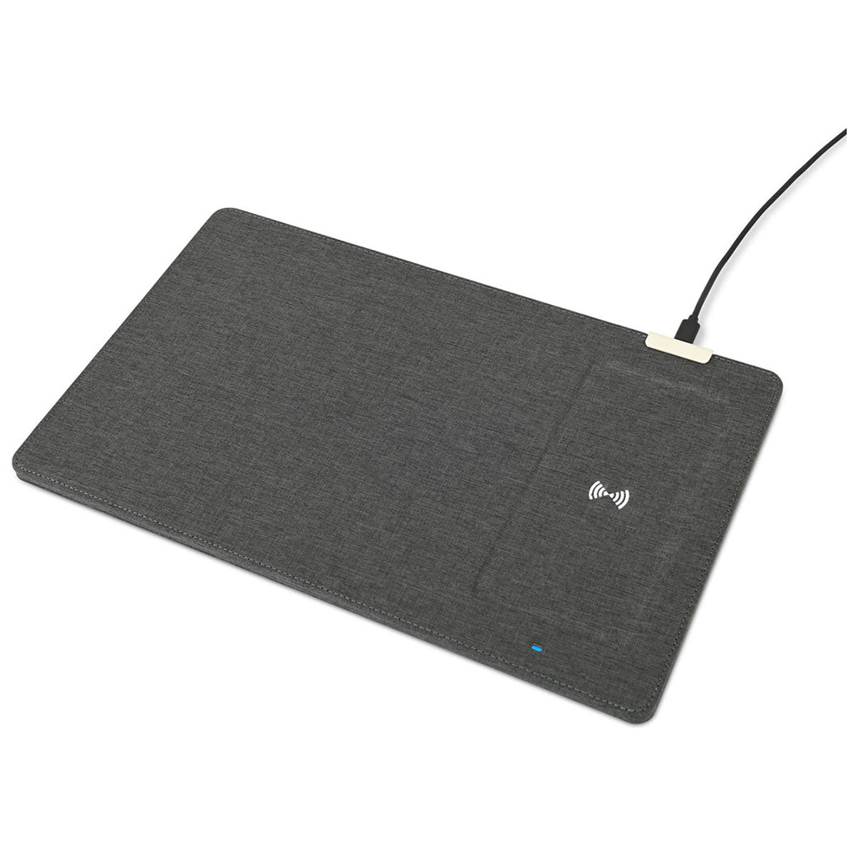 Gemline Charcoal Heather Eden Wireless Charging Mouse Pad