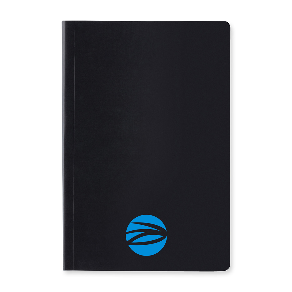 XD Connects Black Impact Softcover Stone Paper Notebook A5