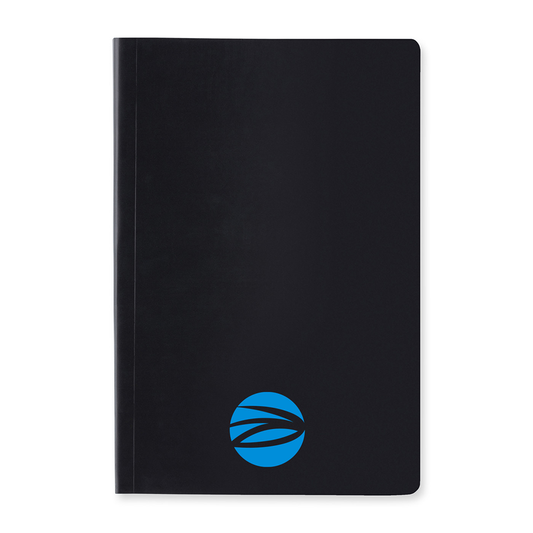 XD Connects Black Impact Softcover Stone Paper Notebook A5
