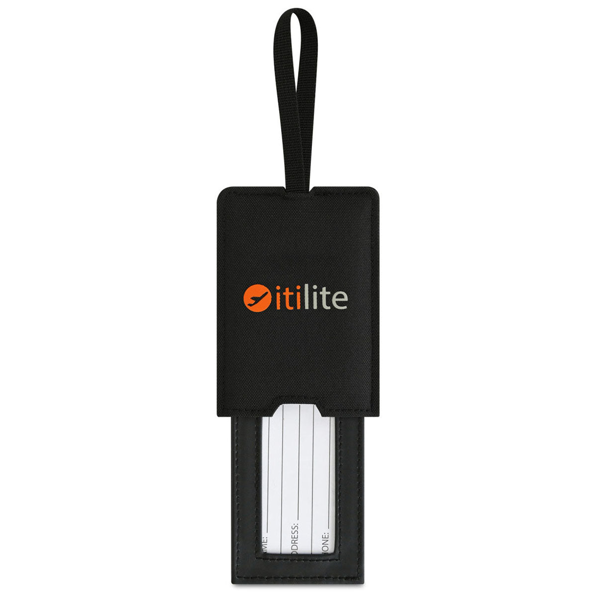 Gemline Black Venture Out Luggage Tag