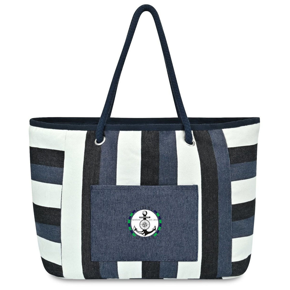 Gemline Bayside Stripe Bayside Boat Bag & Towel Set