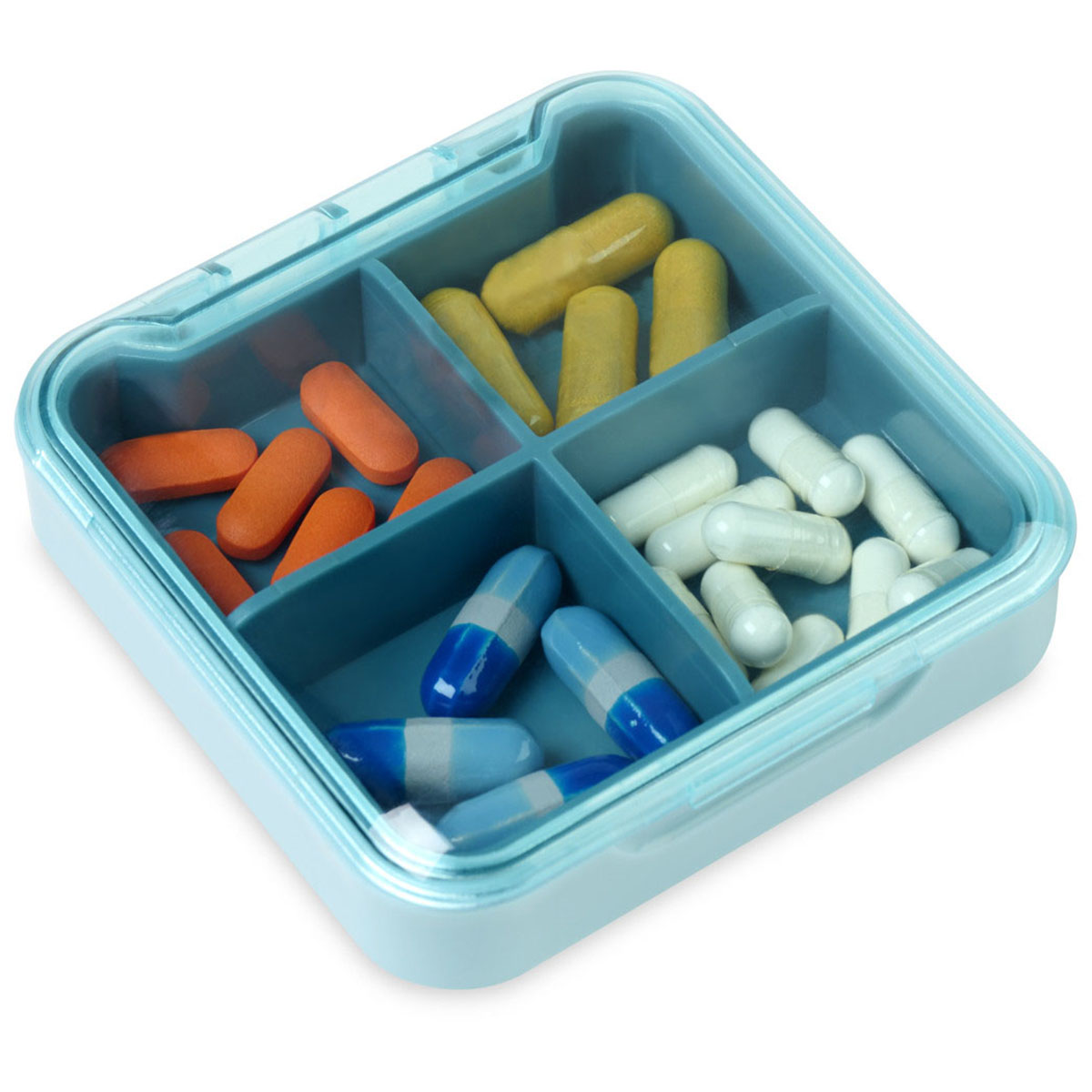 Gemline Teal Easy Go Supplement Pill Organizer