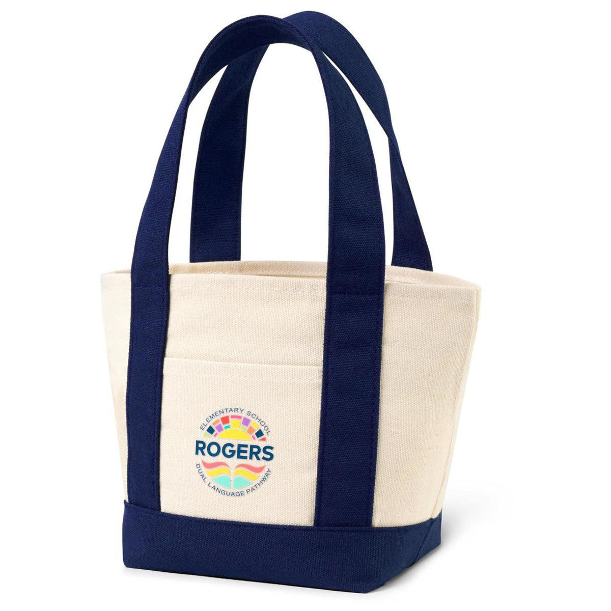 Gemline True Navy Petite Canvas Tote