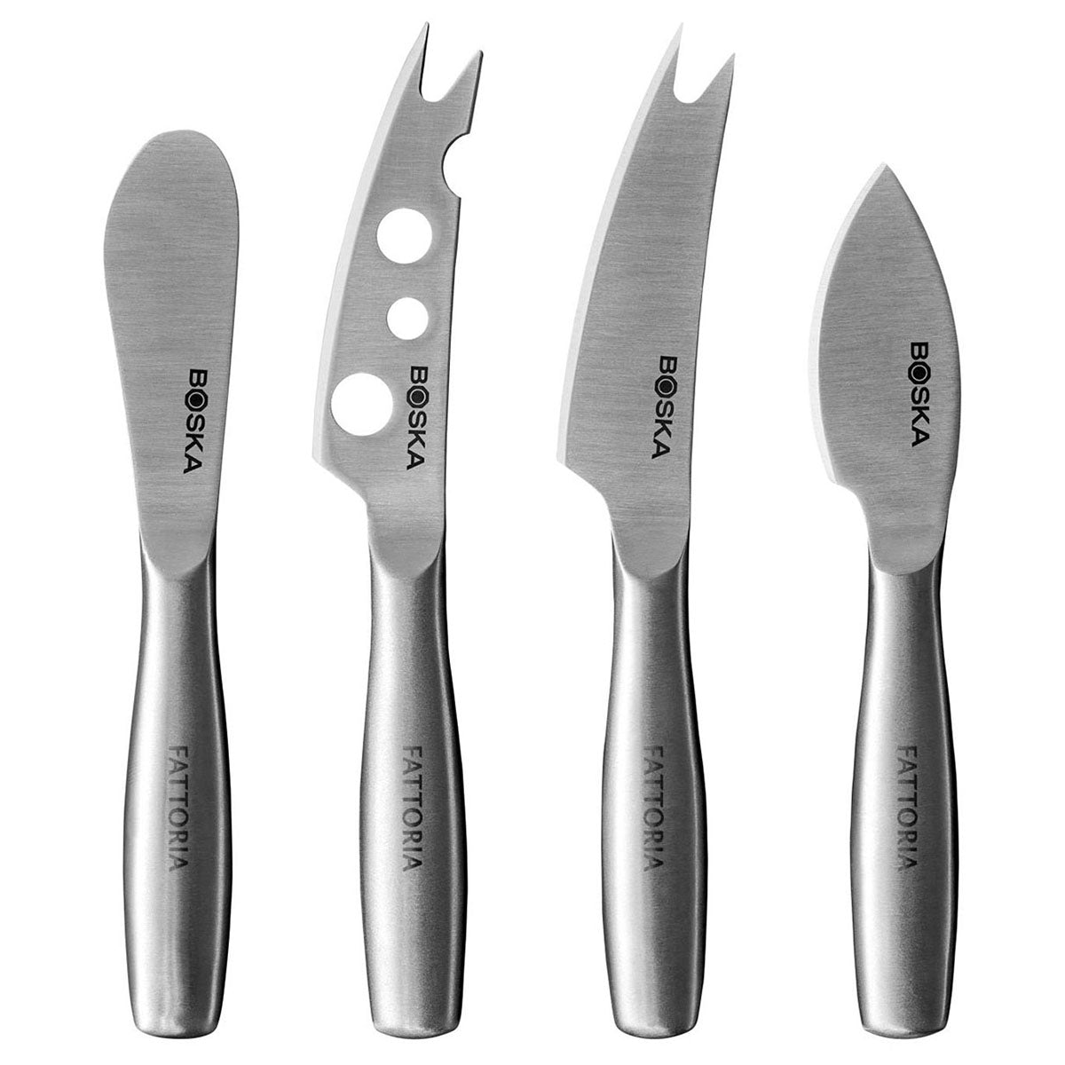 BOSKA Silver Cheese Knife Set Small Copenhagen