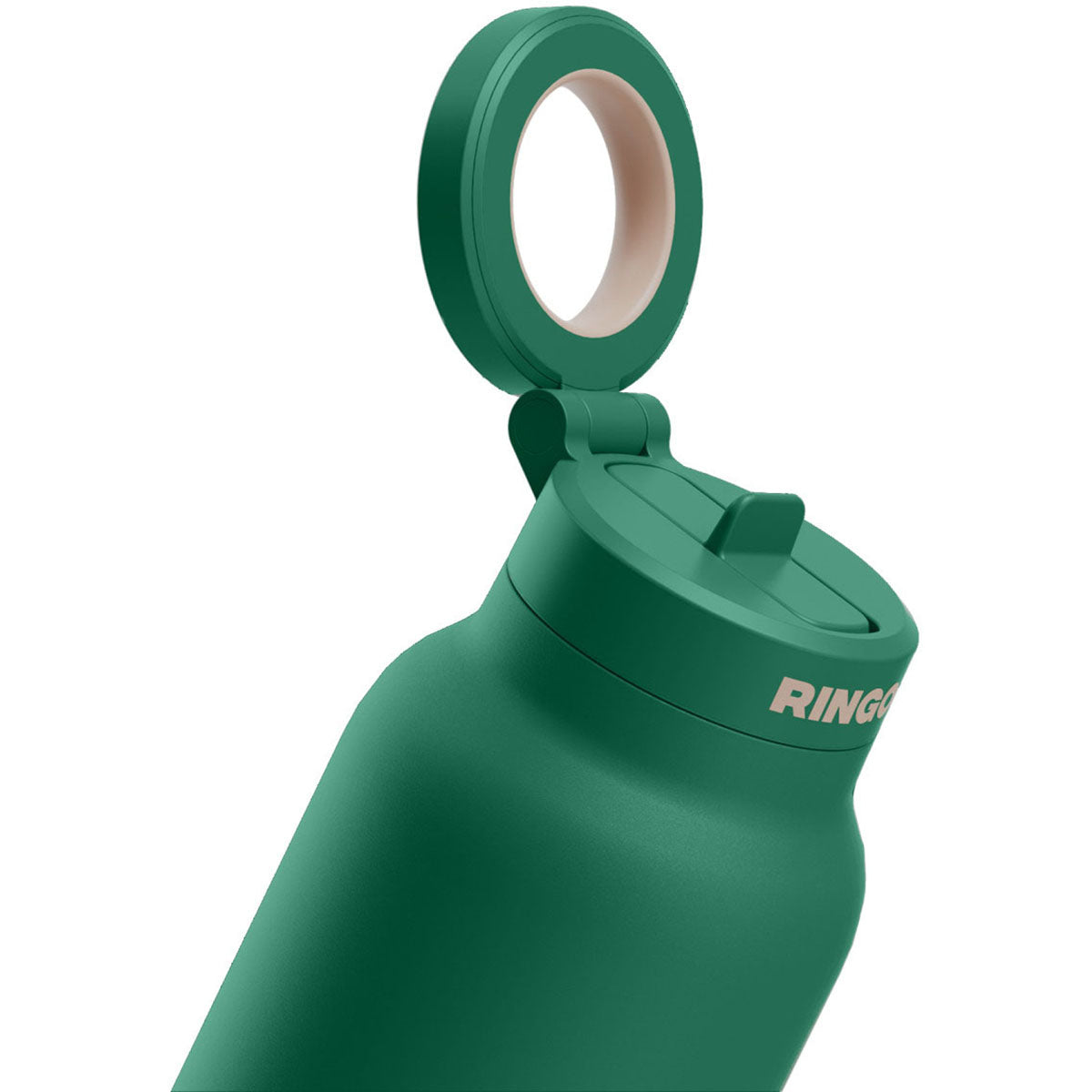 RINGO Green Pro Water Bottle with Magnetic Booster Ring - 32 Oz.