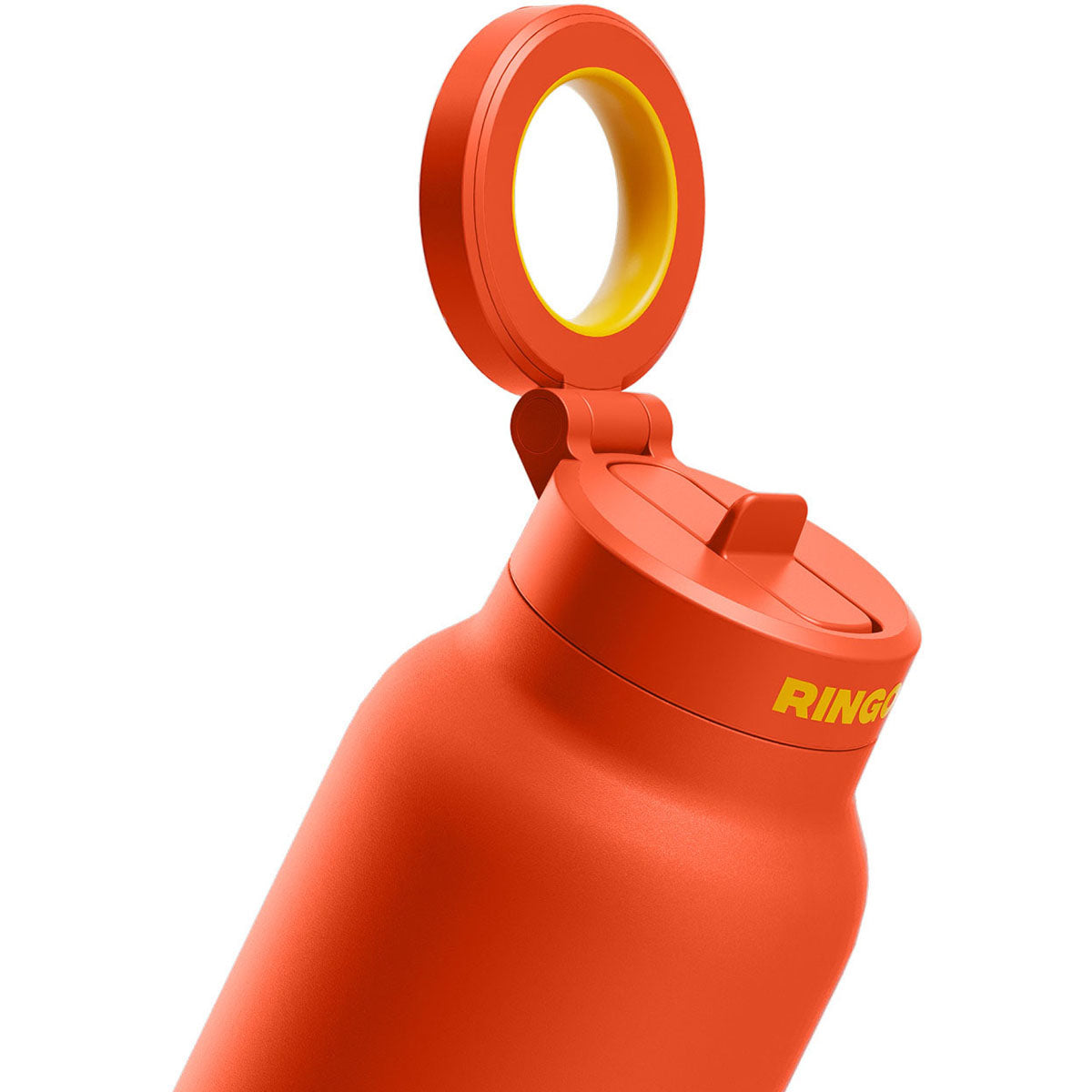 RINGO Orange Pro Water Bottle with Magnetic Booster Ring - 32 Oz.