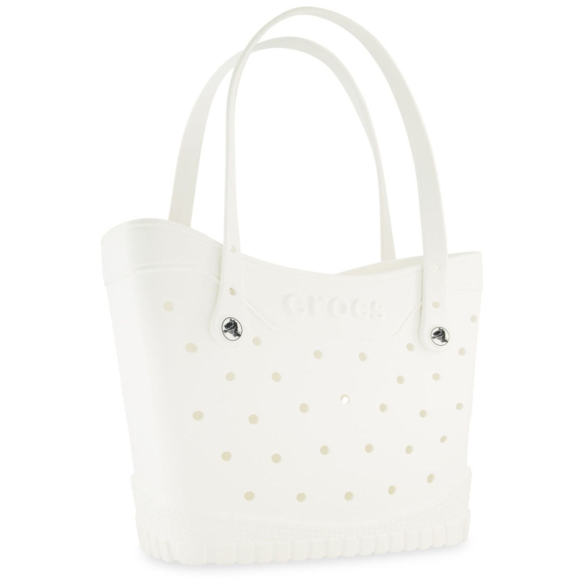 Crocs White-Black Classic Medium Tote