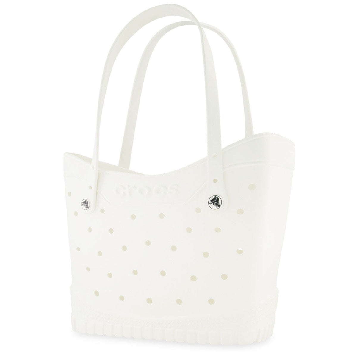 Crocs White-Black Classic Medium Tote