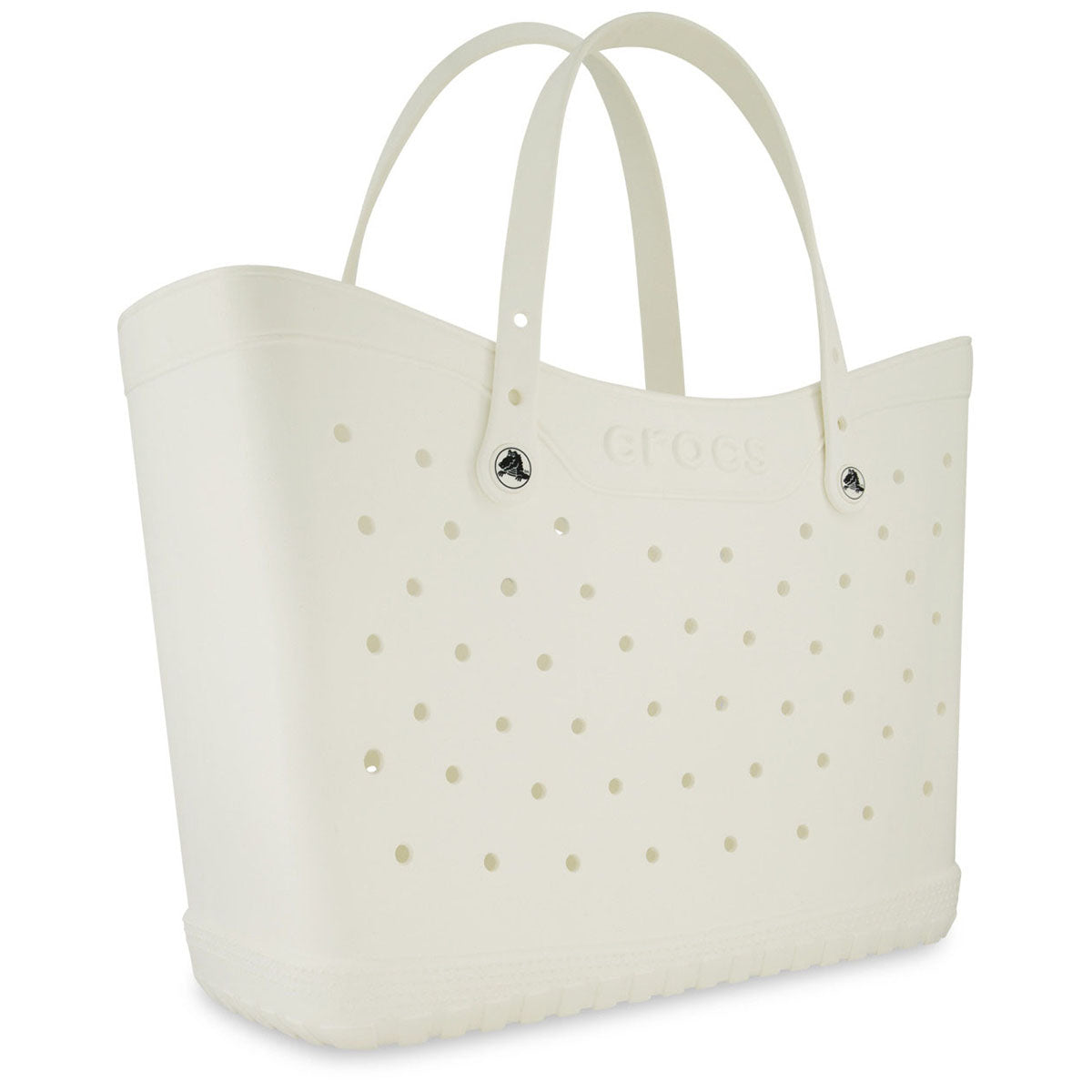 Crocs White-Black Classic Large Tote