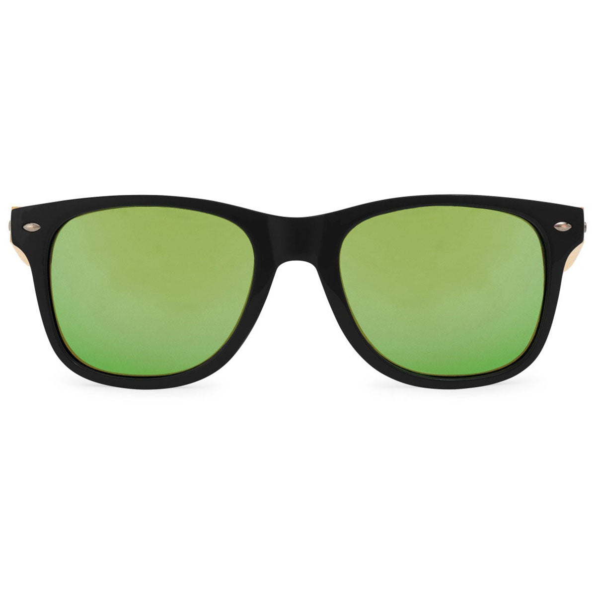 Gemline Green CapeShades Recycled Bamboo Sunglasses Black Frame