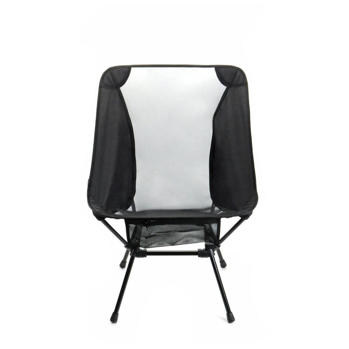 Gemline Black Campstead Recycled rPET Camping Chair w/ Storage Bag