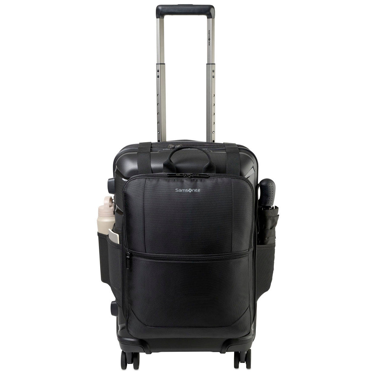 Samsonite Midnight Black Outline Pro Carry-On and Convertible Backpack Set