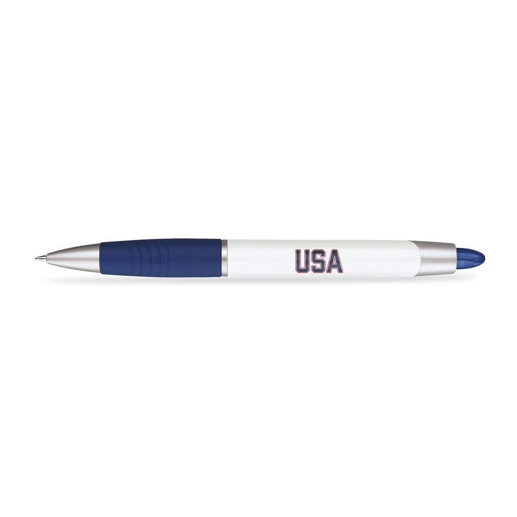 Paper Mate Navy Element White Barrel Pen - Black Ink