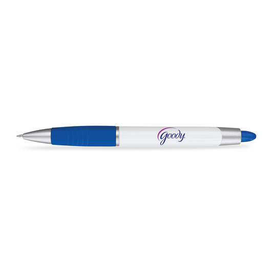 Paper Mate Bright Blue Element White Barrel Pen - Black Ink