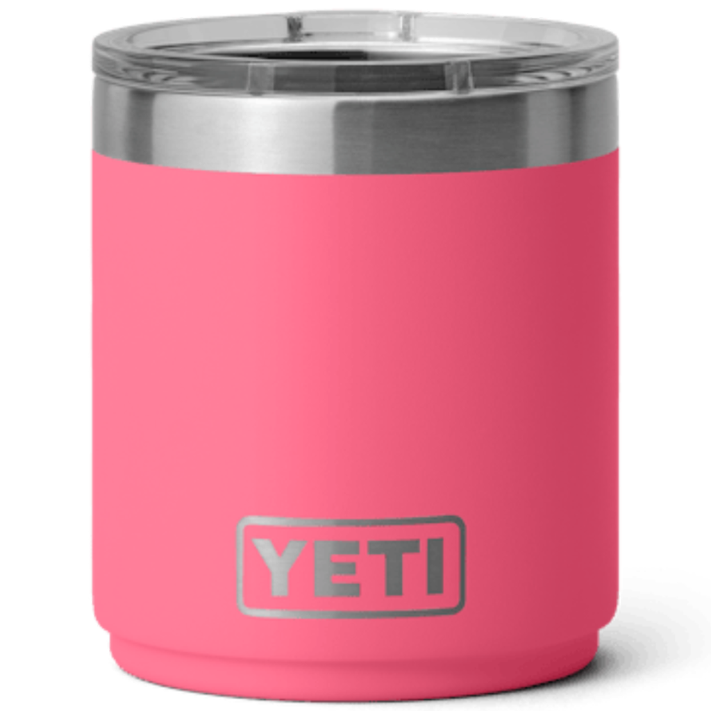 YETI Tropical Pink Rambler 10 oz Stackable Lowball 2.0 with Durasip Ceramic Lining