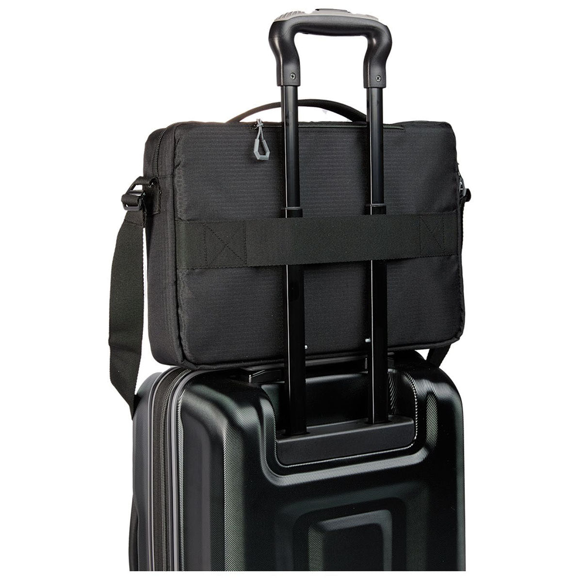 Elleven Black Recycled Messenger Briefcase