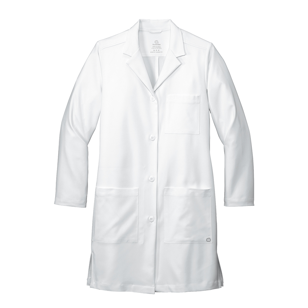 Wink Women's White Long Lab Coat