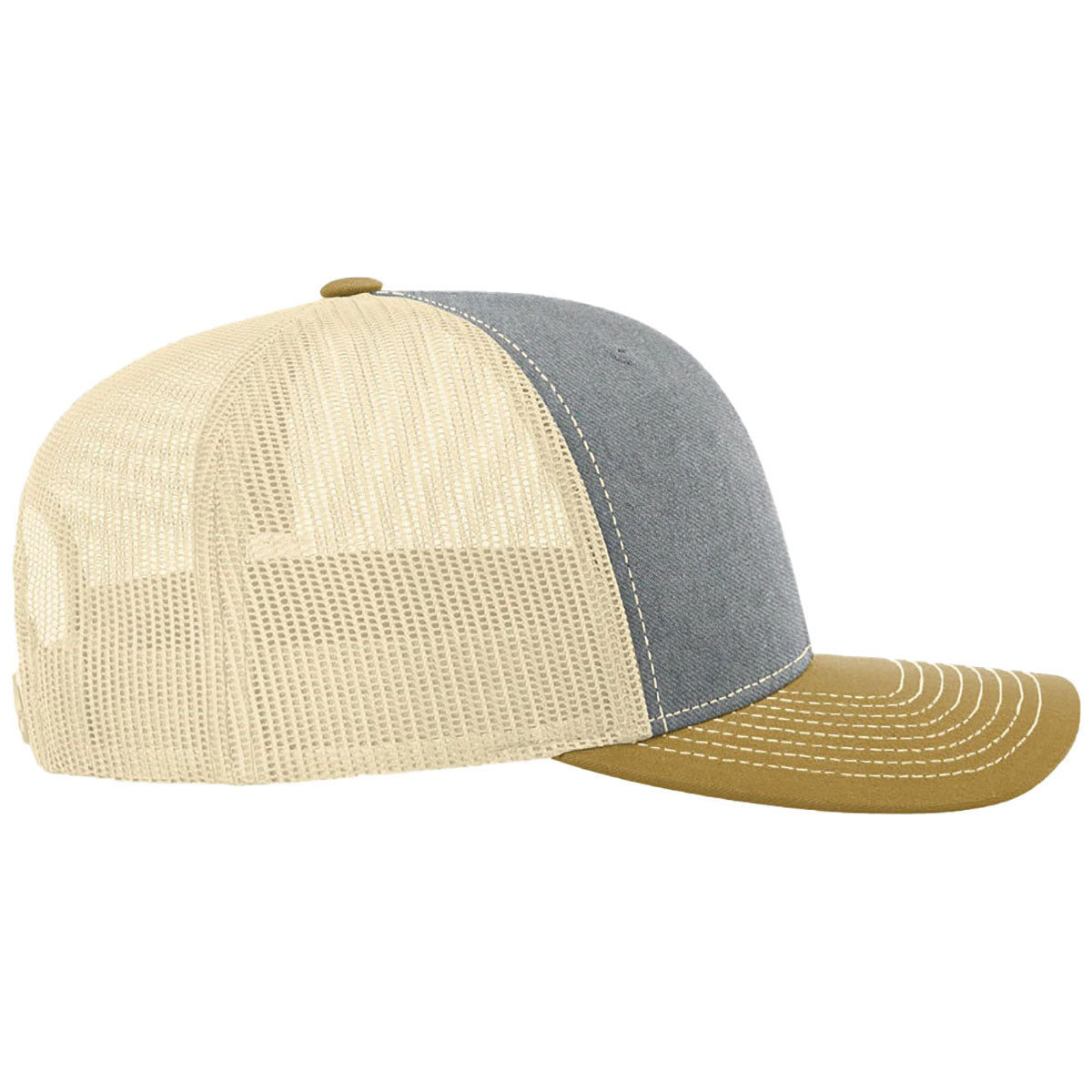 Richardson Heather Grey/Birch/Amber Gold Trucker Cap