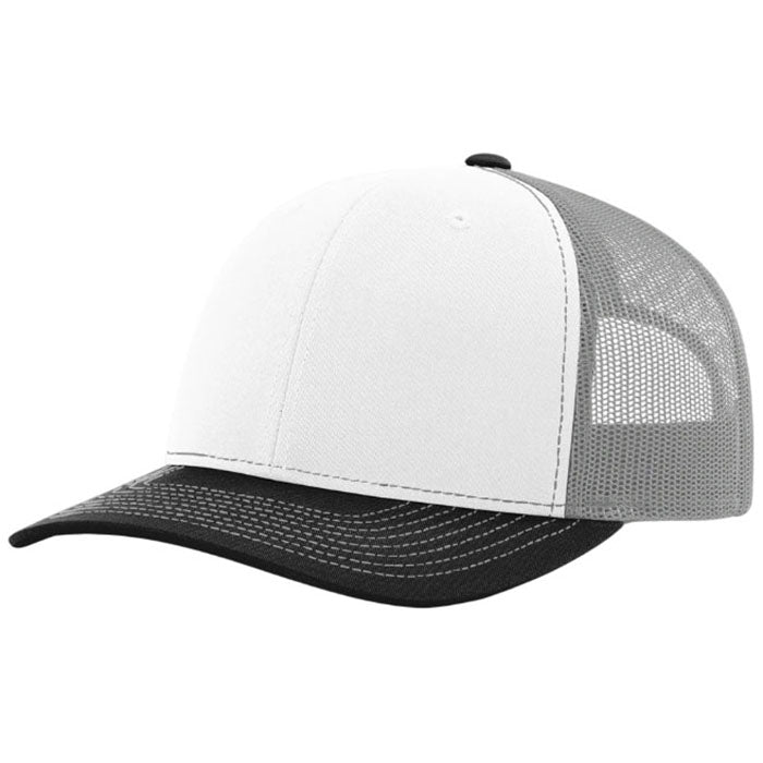 Richardson White/Aluminum/Black Trucker Cap