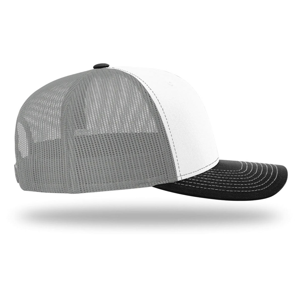Richardson White/Aluminum/Black Trucker Cap