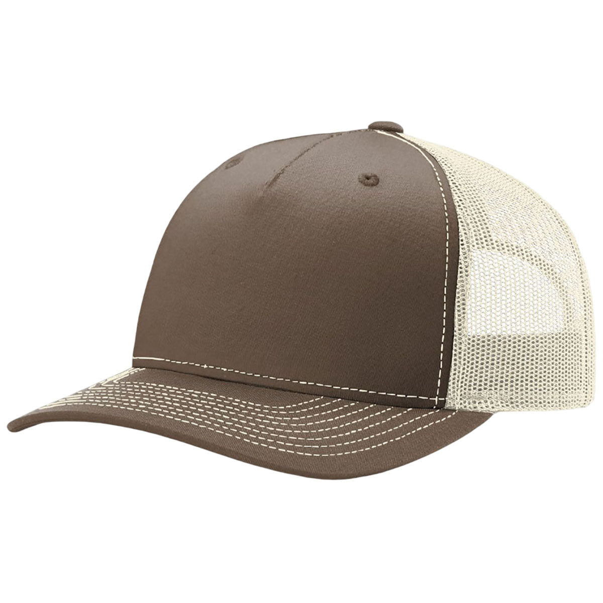 Richardson Chocolate Chip/Birch Five-Panel Trucker