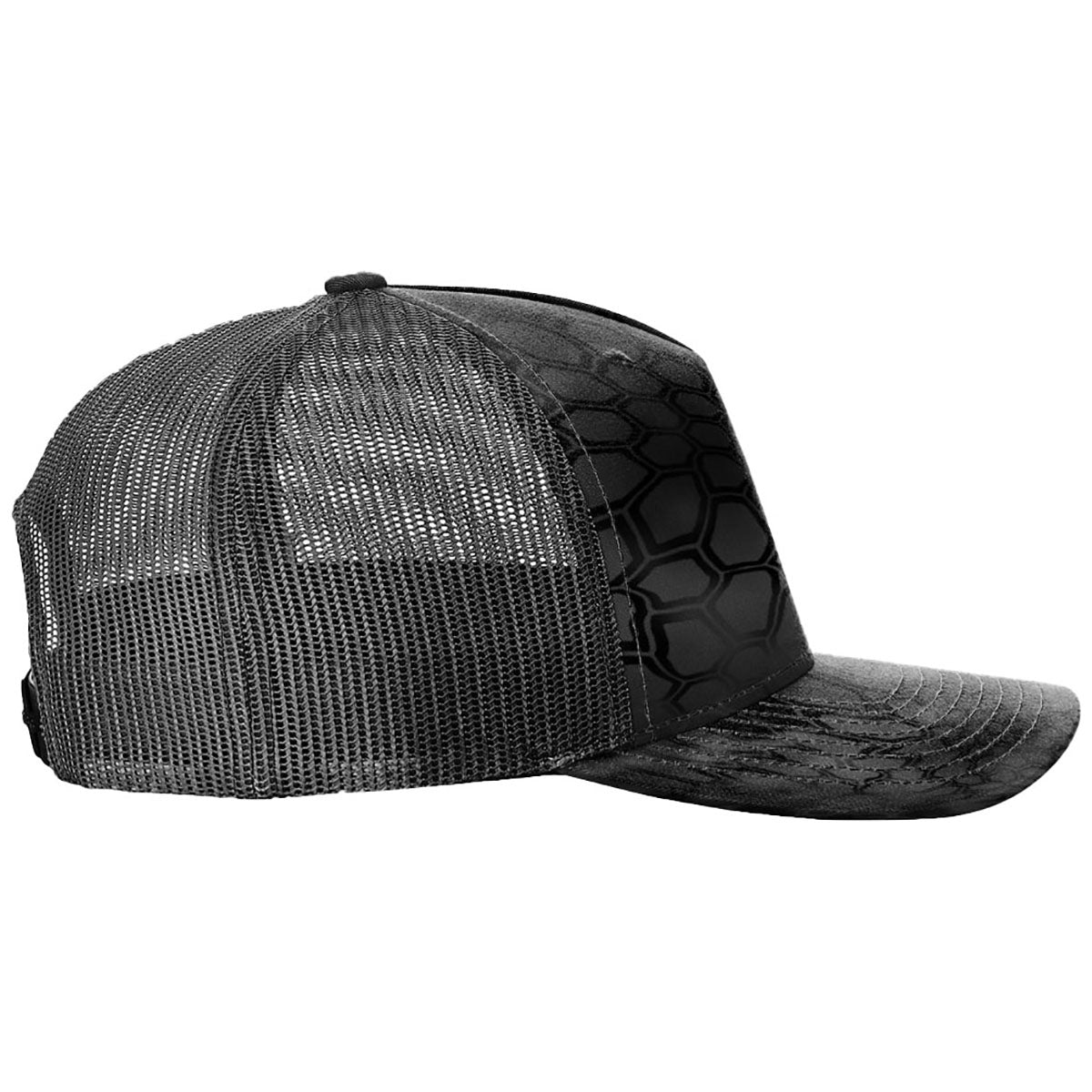 Richardson Kryptek Typhon/Black Printed Five-Panel Trucker