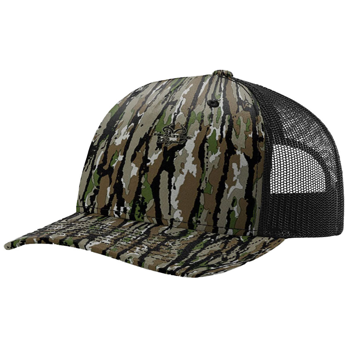 Richardson Realtree Original/Black Printed Five-Panel Trucker