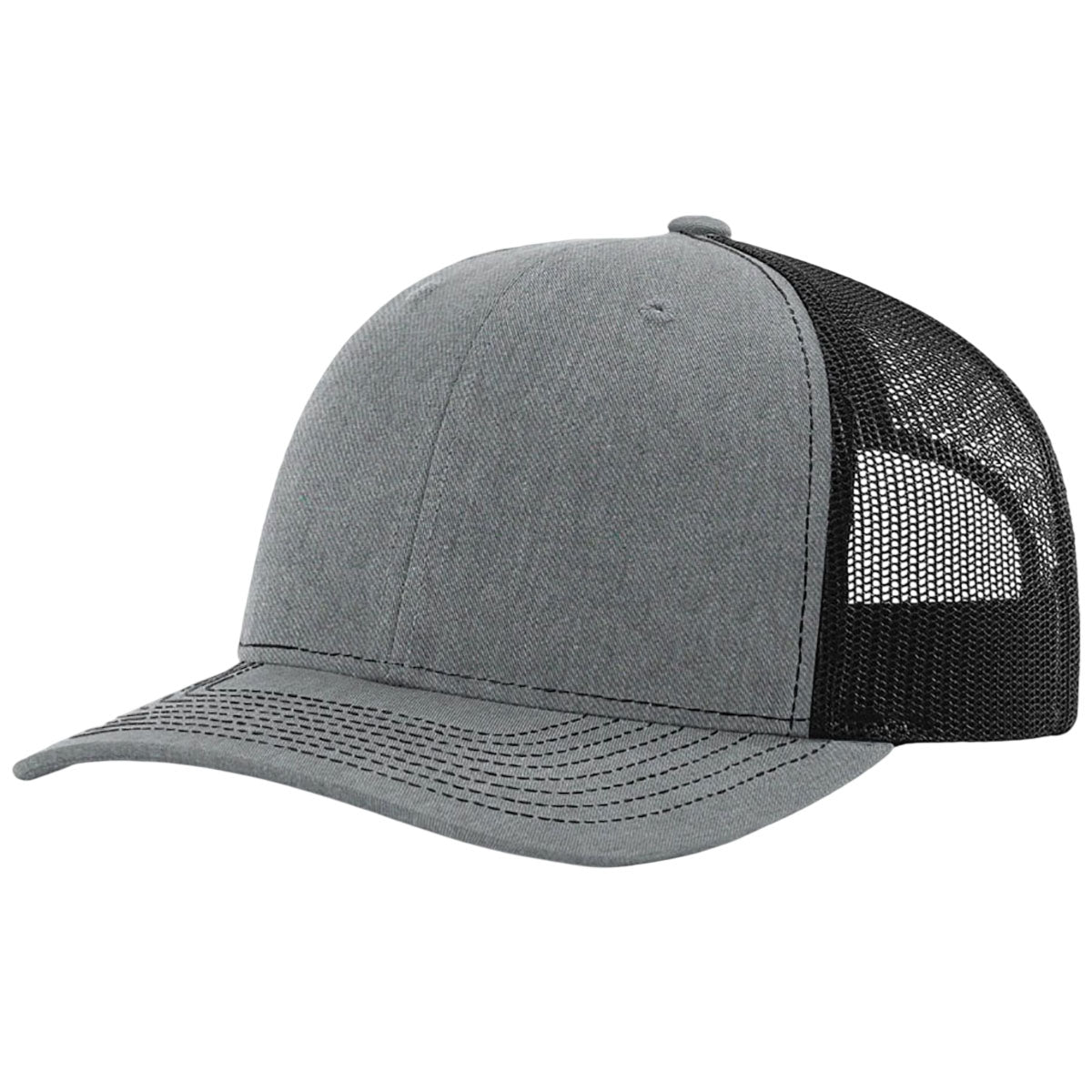 Richardson Heather Grey/Black 112+ R-Flex Adjustable Trucker