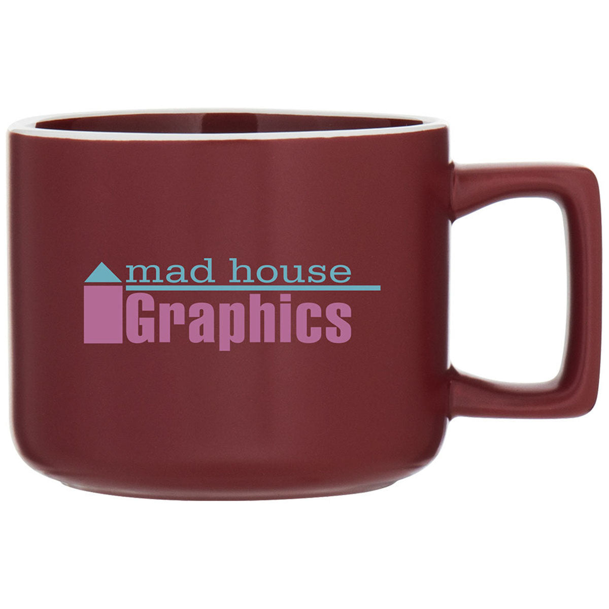 ETS Express Matte Maroon Helio 12oz Ceramic Mug