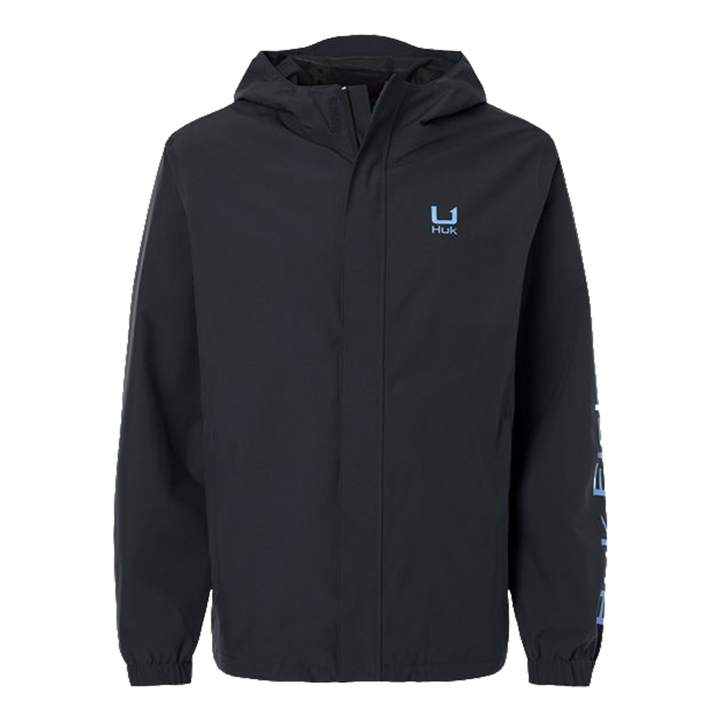 HUK Men's Black Storm Rain Jacket