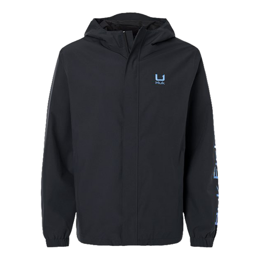 HUK Men's Black Storm Rain Jacket