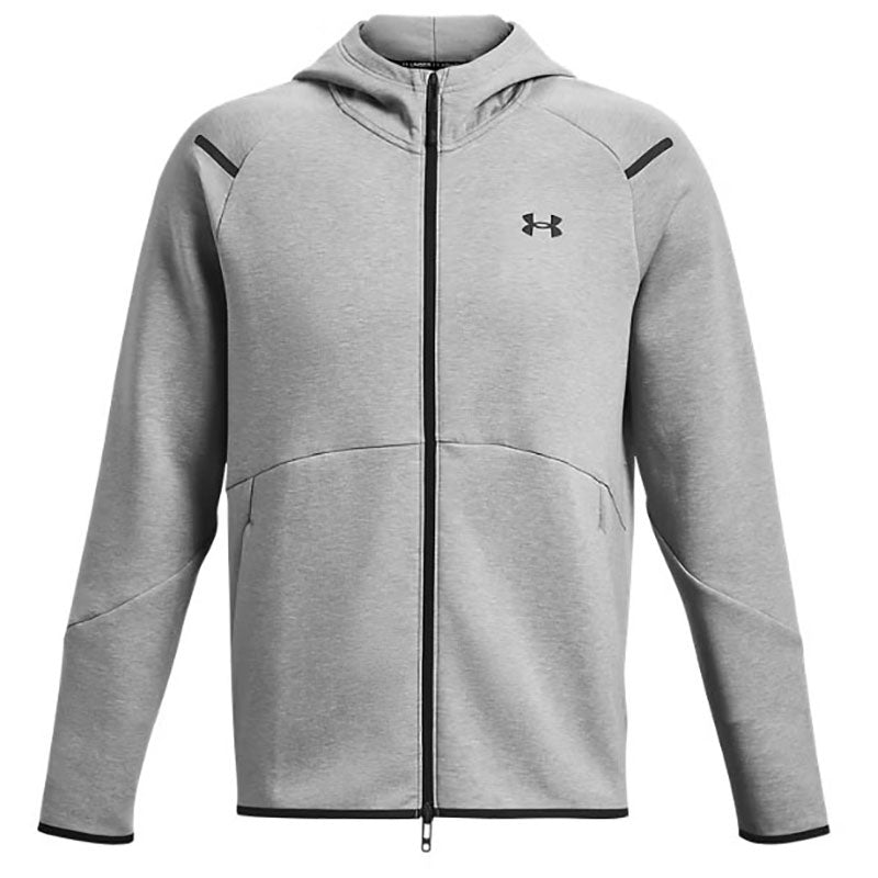 Under Armour Men's Mod Grey/Black Unstoppable Fleece Full-Zip