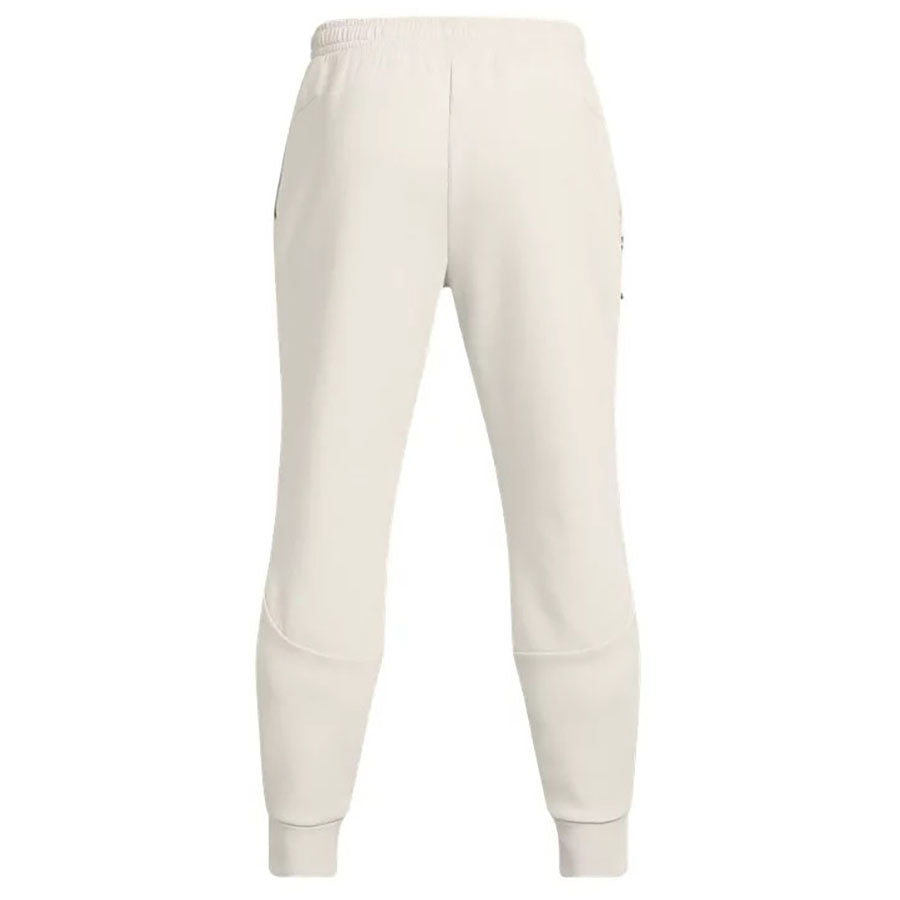 Under Armour Men's Summit White/Black Unstoppable Fleece Joggers
