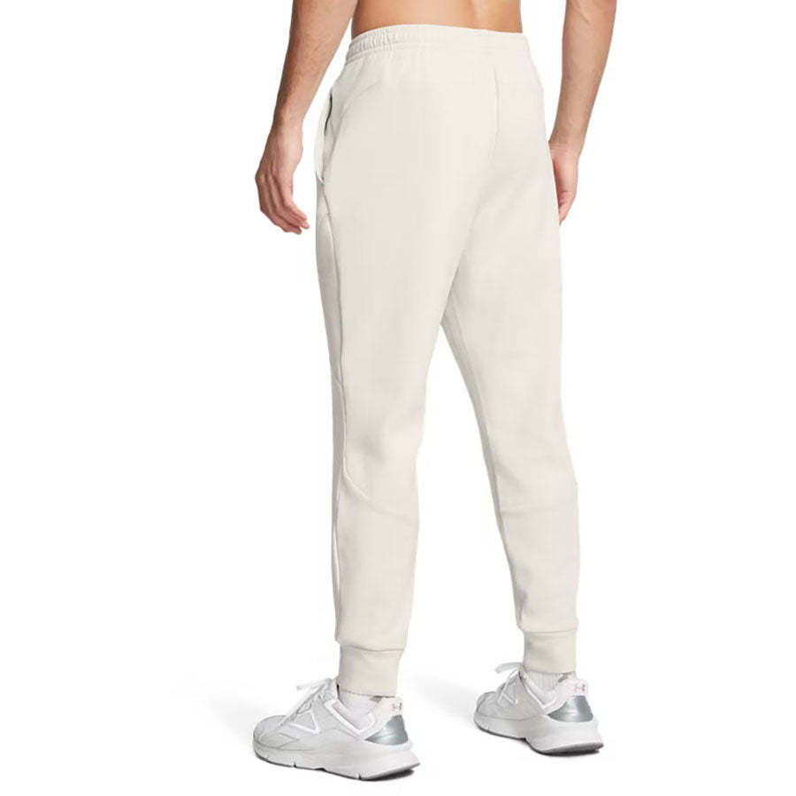 Under Armour Men's Summit White/Black Unstoppable Fleece Joggers