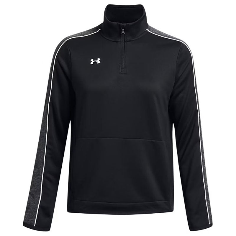 Under Armour Women's Black/White Command Warm Up 1/4 Zip