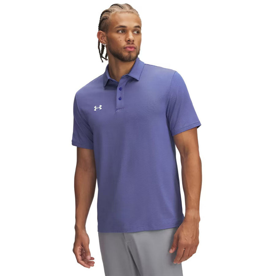 Under Armour Men's Royal/White Drive Team Stripe Polo