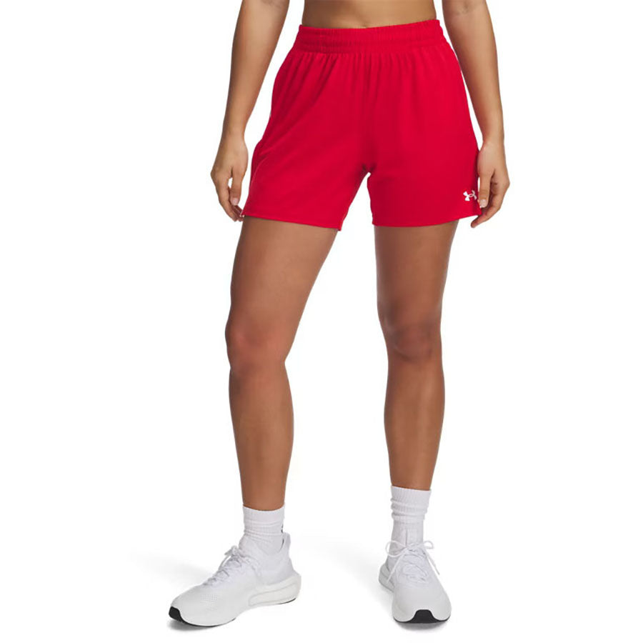 Under Armour Women's Red/White Tech Team 5" Shorts