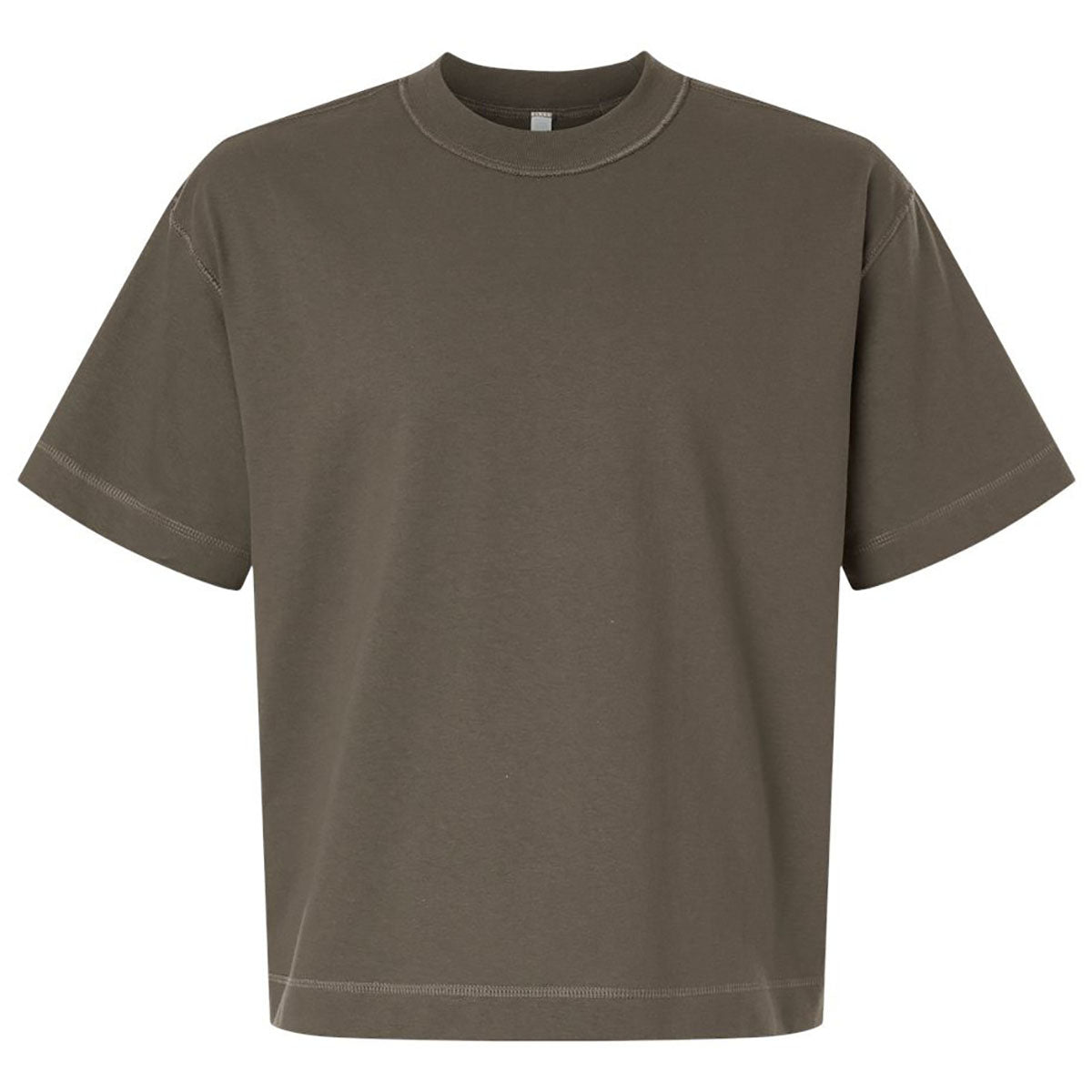 American Apparel Unisex Mushroom Heavyweight Cotton Mid-Length Tee
