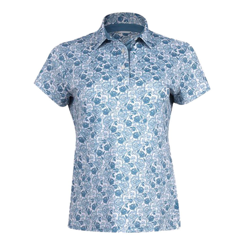 Swannies Women's Blue Shadow Melissa Pique Polo
