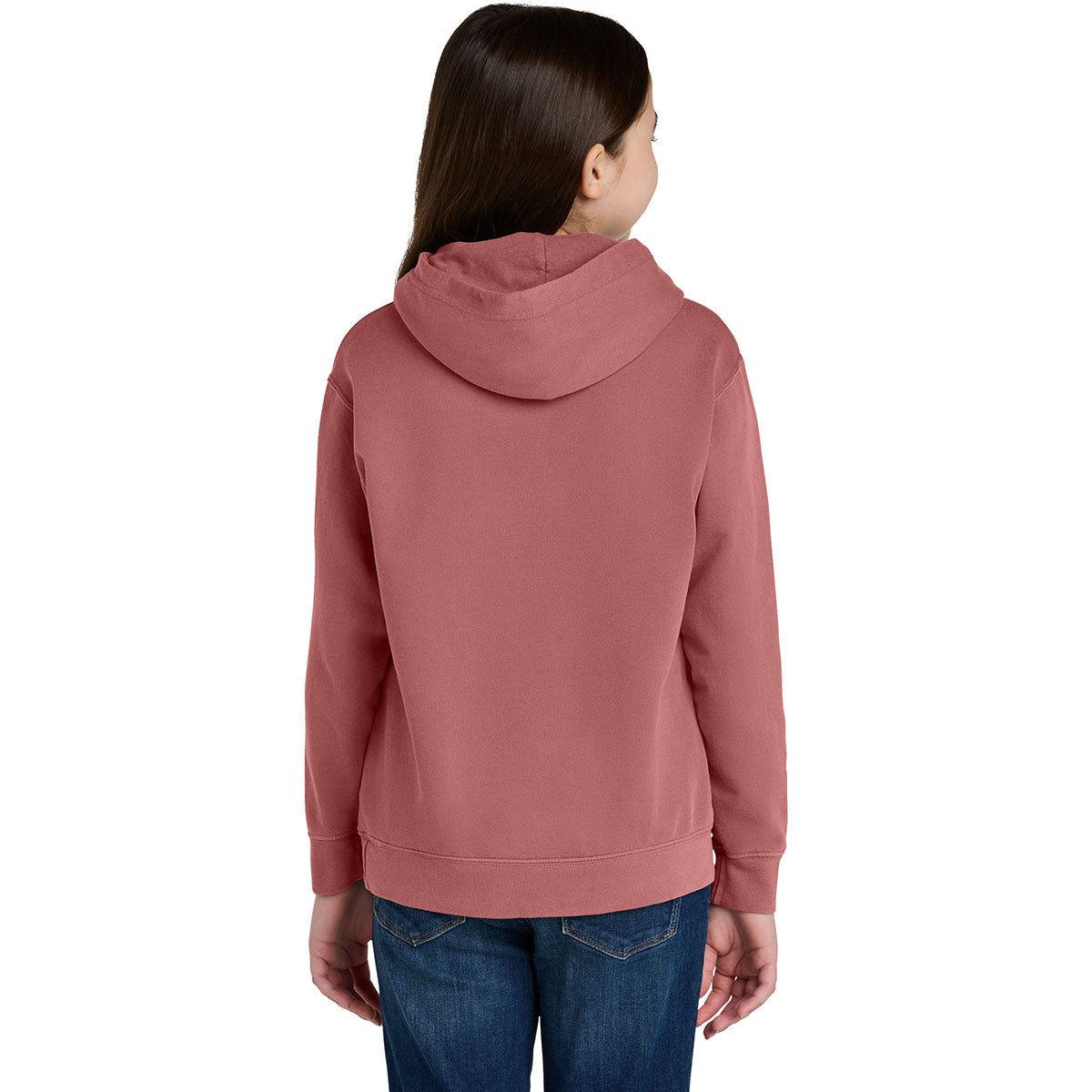 Comfort Colors Youth Crimson Lightweight Hooded Sweatshirt