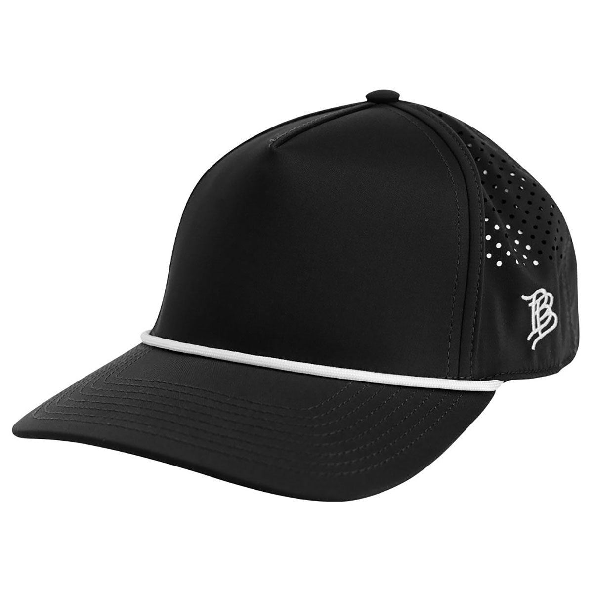 Branded Bills Black Bare Curved Rope Cap