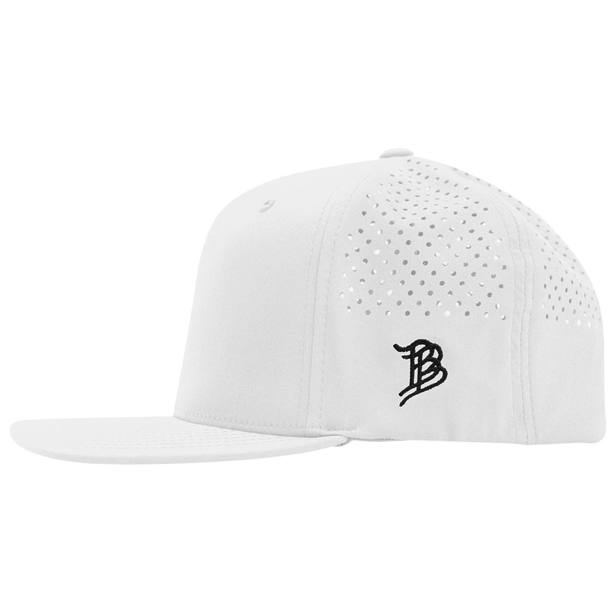 Branded Bills White Bare Flat Performance Cap