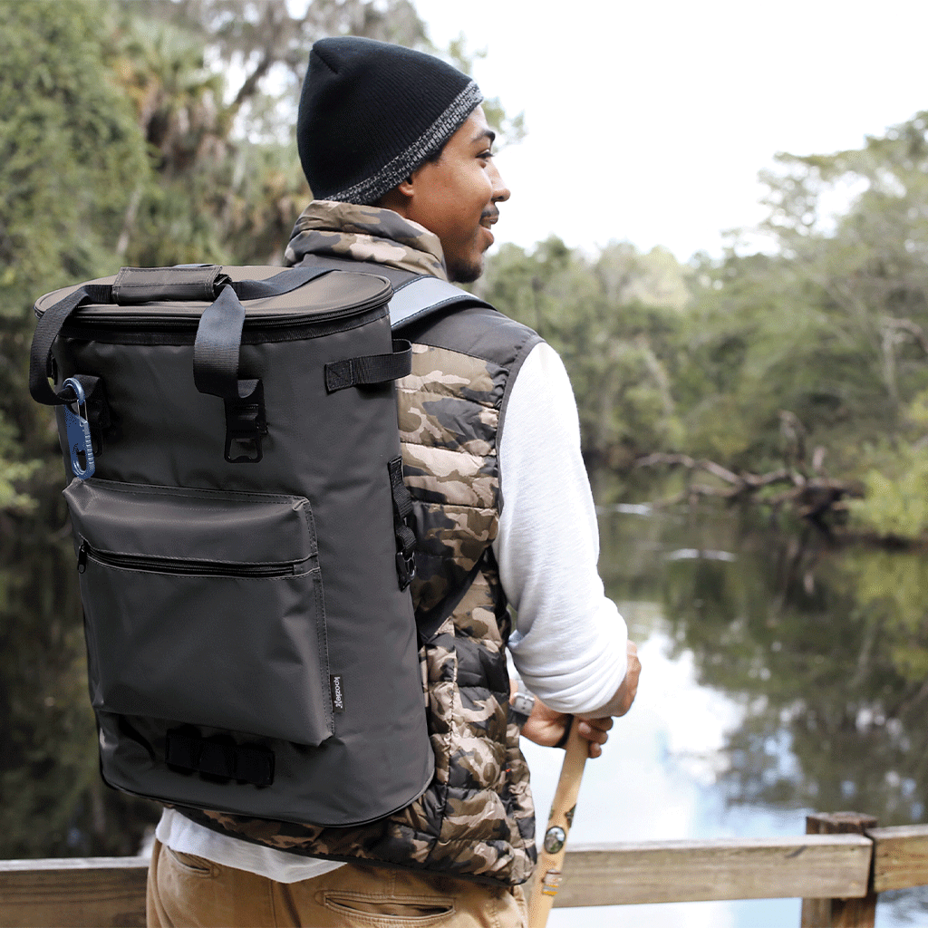 Koozie Charcoal Olympus 36-Can Cooler Backpack
