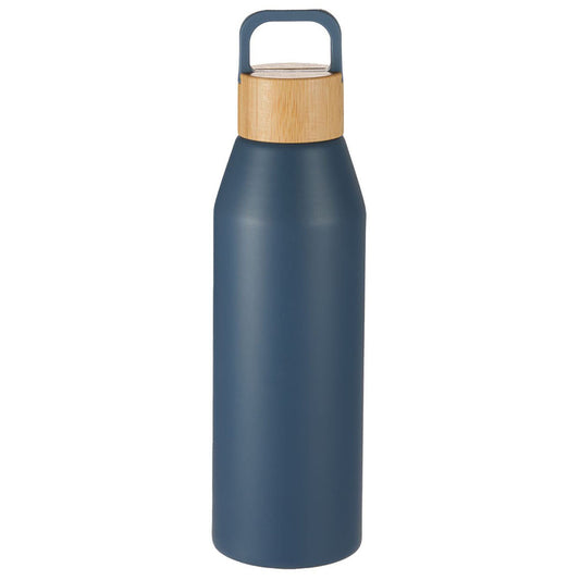 Leed's Nightfall Blue Aspen 24 oz Recycled Bottle with FSC Bamboo Lid