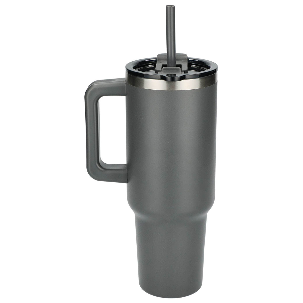 Leed's Grey Pinnacle 40 oz Vacuum Insulated Eco-Friendly Travel Tumbler with Straw